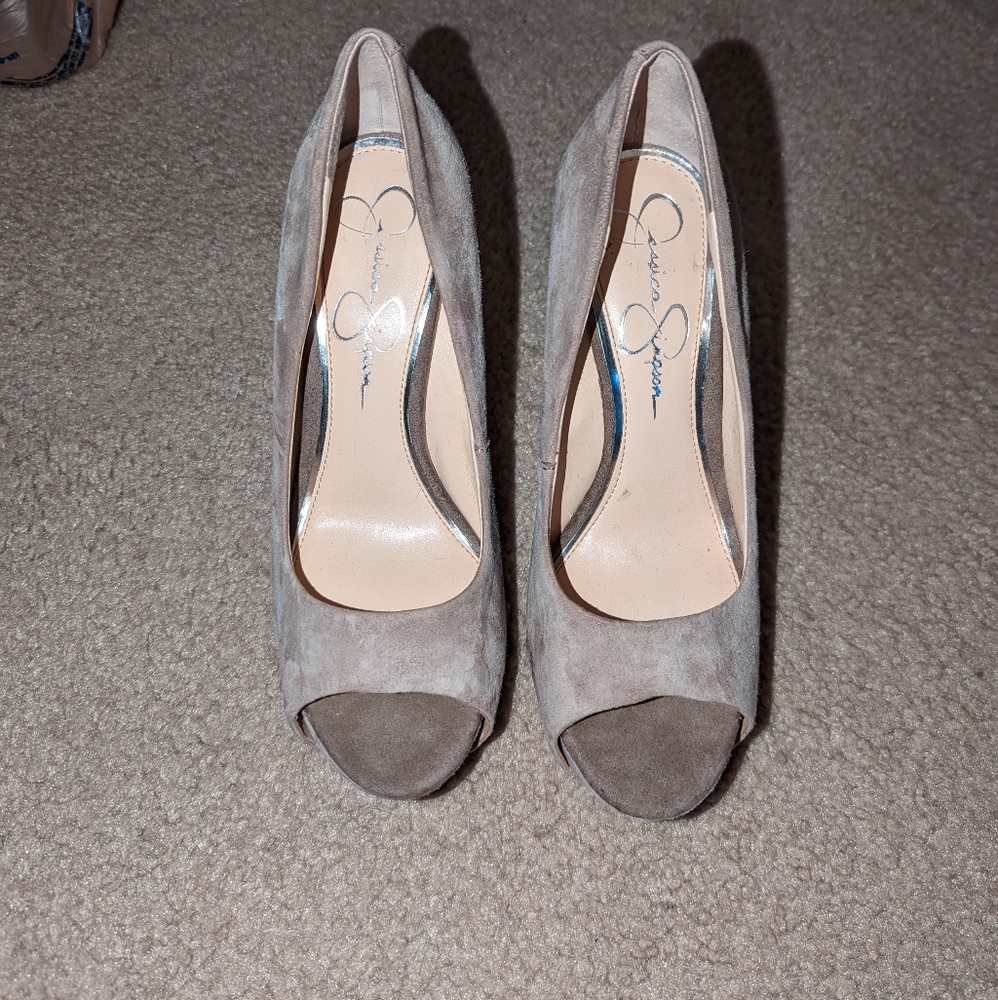 Jessica Simpson Suede Wedge Heels